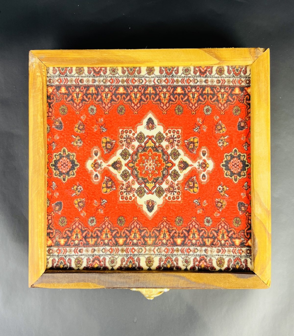 ⁦باكس هدية خشبي خاتم مع هاون⁩ - الصورة ⁦2⁩