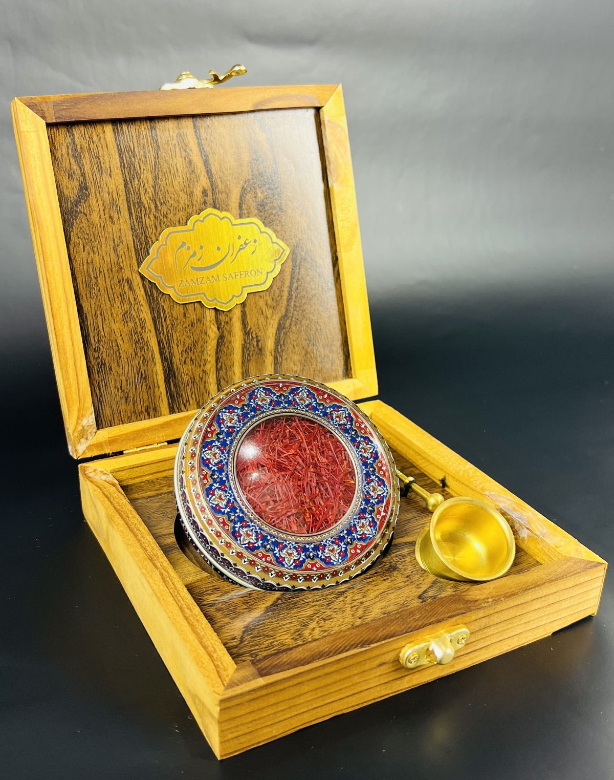 ⁦باكس هدية خشبي خاتم مع هاون⁩ - الصورة ⁦3⁩