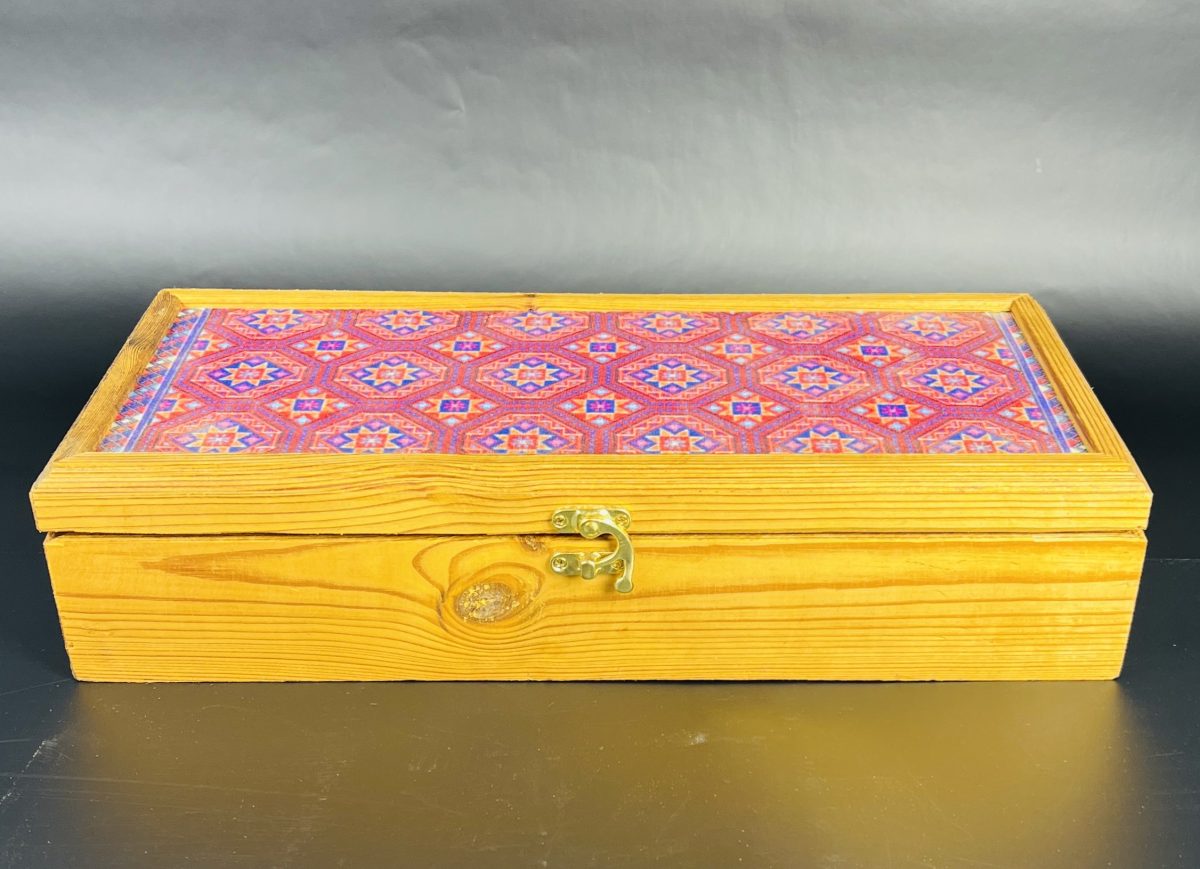 Wooden Gift Box – 2 Khatam & Teapot - Image 2